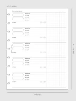 Pen Swatch Planner Inserts(Pen Swatch Planner Inserts) -Cloth And Paper Shop Pen Swatch Planner Inserts HPC CP 1