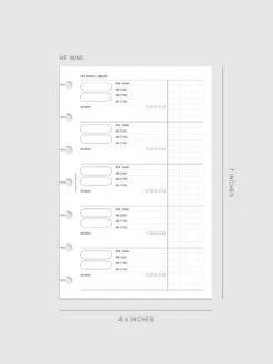 Pen Swatch Planner Inserts(Pen Swatch Planner Inserts) -Cloth And Paper Shop Pen Swatch Planner Inserts HPM CP 1