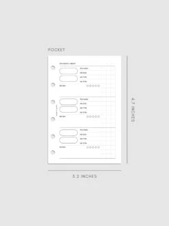 Pen Swatch Planner Inserts(Pen Swatch Planner Inserts) -Cloth And Paper Shop Pen Swatch Planner Inserts Pocket CP 1