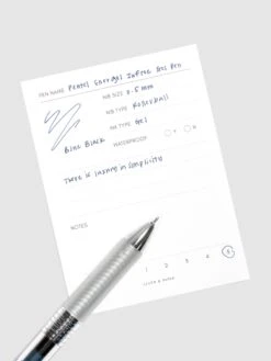 Pentel EnerGel Infree Gel Pen(Pentel Energel Infree) 19 Pentel EnerGel Infree Gel Pen(Pentel Energel Infree) -Cloth And Paper Shop Pentel EnerGel Infree Gel Pen Blue Black Writing Sample CP 1