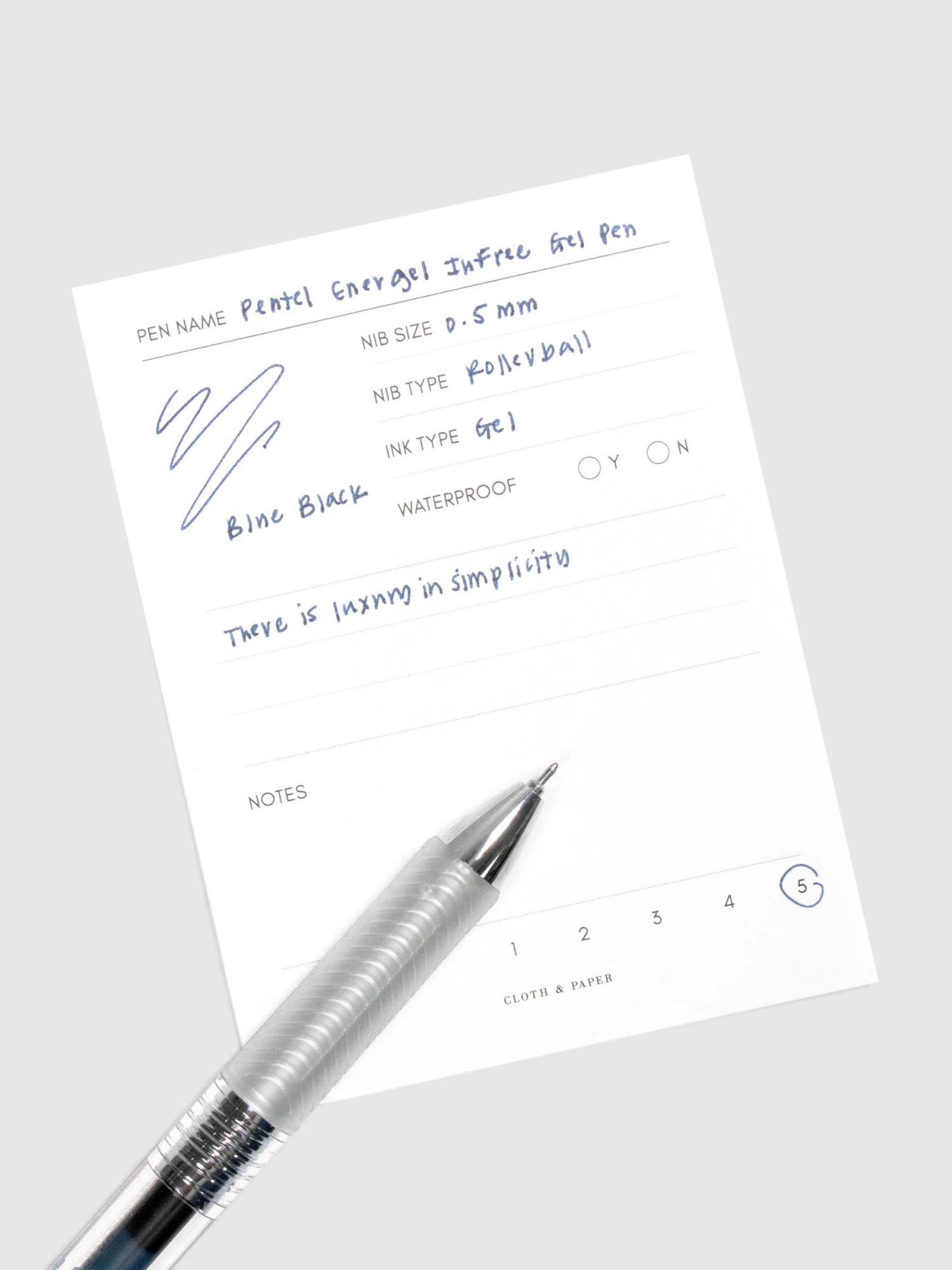 Pentel EnerGel Infree Gel Pen(Pentel Energel Infree) 5 Pentel EnerGel Infree Gel Pen(Pentel Energel Infree) - Image 5