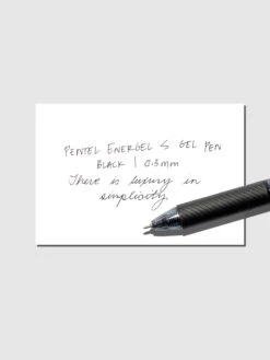 Pentel EnerGel S Gel Pen | 0.3 Mm(Pentel Energel S Gel Pen 0 3 Mm) 7 Pentel EnerGel S Gel Pen | 0.3 Mm(Pentel Energel S Gel Pen 0 3 Mm) -Cloth And Paper Shop Pentel EnerGel S Gel Pen 0.3mm Black CP 1