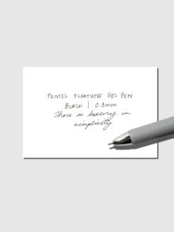Cloth And Paper Shop -Cloth And Paper Shop Pentel Floatune Gel Pen 0.3mm Black CP 1