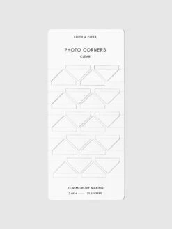 Photo Corner Sticker Set(Photo Corner Sticker Set) 26 Photo Corner Sticker Set(Photo Corner Sticker Set) -Cloth And Paper Shop Photo Corner Sticker Set March SubBox EC CP 2