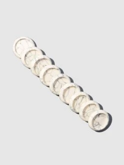 Planner Discs | 0.75 Inch | White Marble(Planner Discs 0 75 Inch White Marble)