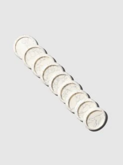 Planner Discs | 1 Inch | White Marble(Planner Discs 1 Inch White Marble)