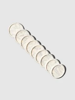 Planner Discs | 1.5 Inch | White Marble(Planner Discs 1 5 Inch White Marble)
