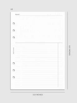 Project Management Inserts | Refreshed Layout(Project Management Inserts Refreshed Layout) 21 Project Management Inserts | Refreshed Layout(Project Management Inserts Refreshed Layout) -Cloth And Paper Shop Project Management Inserts Refreshed Layout Mockup A5 CP 1