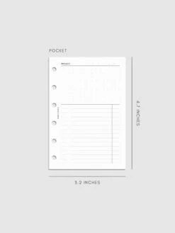 Project Management Inserts | Refreshed Layout(Project Management Inserts Refreshed Layout) 30 Project Management Inserts | Refreshed Layout(Project Management Inserts Refreshed Layout) -Cloth And Paper Shop Project Management Inserts Refreshed Layout Mockup Pocket CP 1