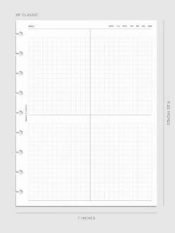 Quad Graph Planner Inserts(Quad Graph Planner Inserts) 23 Quad Graph Planner Inserts(Quad Graph Planner Inserts) -Cloth And Paper Shop Quad Graph Planner Inserts HPC CP 1