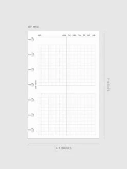 Quad Graph Planner Inserts(Quad Graph Planner Inserts) 24 Quad Graph Planner Inserts(Quad Graph Planner Inserts) -Cloth And Paper Shop Quad Graph Planner Inserts HPM CP 1