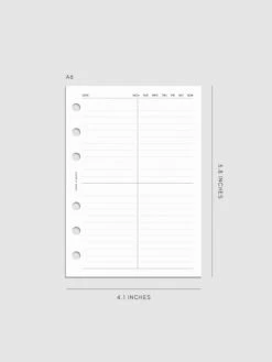 Quad Lined Planner Inserts(Quad Lined Planner Inserts) -Cloth And Paper Shop Quad Lined Planner Inserts A6 CP 1