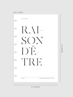 Reason Vellum Planner Dashboard(Reason Vellum Planner Dashboard) -Cloth And Paper Shop Reason Vellum Planner Dashboard HL CP 1