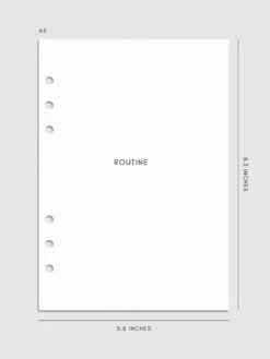 Routine Builder Planner Inserts(Routine Builder Planner Inserts) 21 Routine Builder Planner Inserts(Routine Builder Planner Inserts) -Cloth And Paper Shop Routine Builder Planner Inserts A5 Specs CP 1