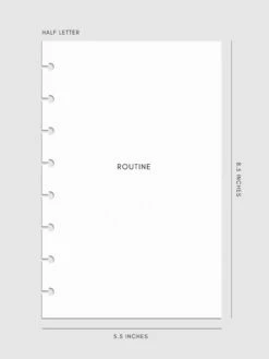 Routine Builder Planner Inserts(Routine Builder Planner Inserts) 25 Routine Builder Planner Inserts(Routine Builder Planner Inserts) -Cloth And Paper Shop Routine Builder Planner Inserts HL CP 1