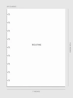 Routine Builder Planner Inserts(Routine Builder Planner Inserts) 28 Routine Builder Planner Inserts(Routine Builder Planner Inserts) -Cloth And Paper Shop Routine Builder Planner Inserts HPC CP 1
