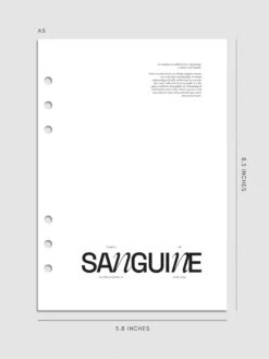 Sanguine Vellum Planner Dashboard(Sanguine Vellum Planner Dashboard) -Cloth And Paper Shop Sanguine Vellum Planner Dashboard Overlay A5 CP 1