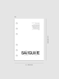 Sanguine Vellum Planner Dashboard(Sanguine Vellum Planner Dashboard) -Cloth And Paper Shop Sanguine Vellum Planner Dashboard Overlay A6 CP 1