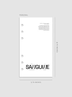 Sanguine Vellum Planner Dashboard(Sanguine Vellum Planner Dashboard) -Cloth And Paper Shop Sanguine Vellum Planner Dashboard Personal A5 CP 1