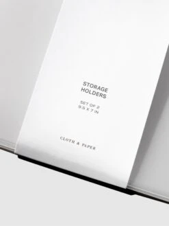 Storage Holders | Small(Storage Holders) 10 Storage Holders | Small(Storage Holders) -Cloth And Paper Shop Storage Holders Small Set of 2 December EC CP 2