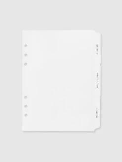 The Essentials Side Tab Planner Dividers | Glass Plastic(The Essentials Side Tab Planner Dividers Glass Plastic) 12 The Essentials Side Tab Planner Dividers | Glass Plastic(The Essentials Side Tab Planner Dividers Glass Plastic) -Cloth And Paper Shop The Essentials Side Tab Planner Dividers Glass Plastic Black Text CP 1