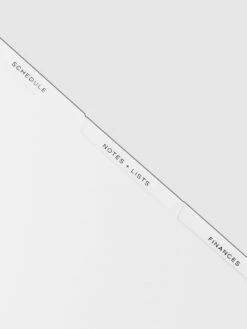 Cloth And Paper Shop -Cloth And Paper Shop The Essentials Side Tab Planner Dividers Low Profile Matte BlackFoil Detail C CP 1