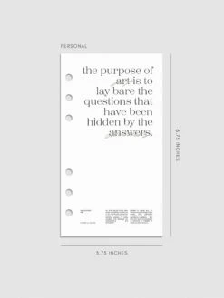 The Purpose Of Art Planner Dashboard(The Purpose Of Art Planner Dashboard) -Cloth And Paper Shop The Purpose of Art Planner Dashboard Personal CP 1
