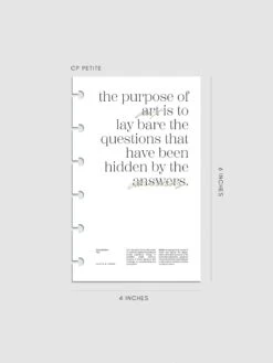 The Purpose Of Art Planner Dashboard(The Purpose Of Art Planner Dashboard) -Cloth And Paper Shop The Purpose of Art Planner Dashboard Petite CP 1