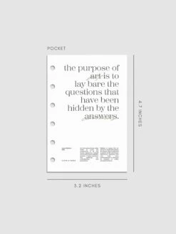 The Purpose Of Art Planner Dashboard(The Purpose Of Art Planner Dashboard) -Cloth And Paper Shop The Purpose of Art Planner Dashboard Pocket CP 1