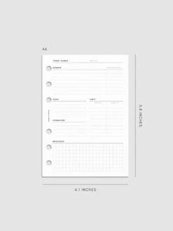 Therapy Planner Inserts(Therapy Planner Inserts) -Cloth And Paper Shop Therapy Planner Inserts A6 CP 1