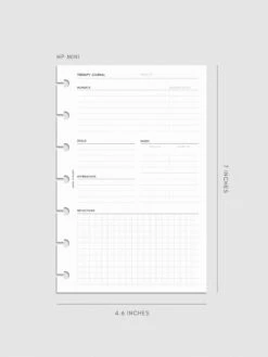 Therapy Planner Inserts(Therapy Planner Inserts) -Cloth And Paper Shop Therapy Planner Inserts HPM CP 1