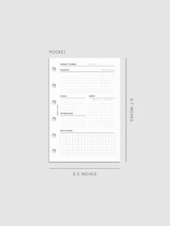 Therapy Planner Inserts(Therapy Planner Inserts) -Cloth And Paper Shop Therapy Planner Inserts Pocket CP 1