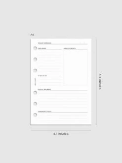 Thought Reframing Planner Inserts(Thought Reframing Planner Inserts) 25 Thought Reframing Planner Inserts(Thought Reframing Planner Inserts) -Cloth And Paper Shop Thought Reframing Planner Inserts A6 CP 1