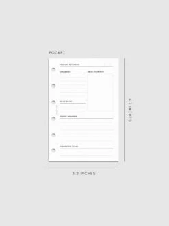 Thought Reframing Planner Inserts(Thought Reframing Planner Inserts) 24 Thought Reframing Planner Inserts(Thought Reframing Planner Inserts) -Cloth And Paper Shop Thought Reframing Planner Inserts Pocket CP 1