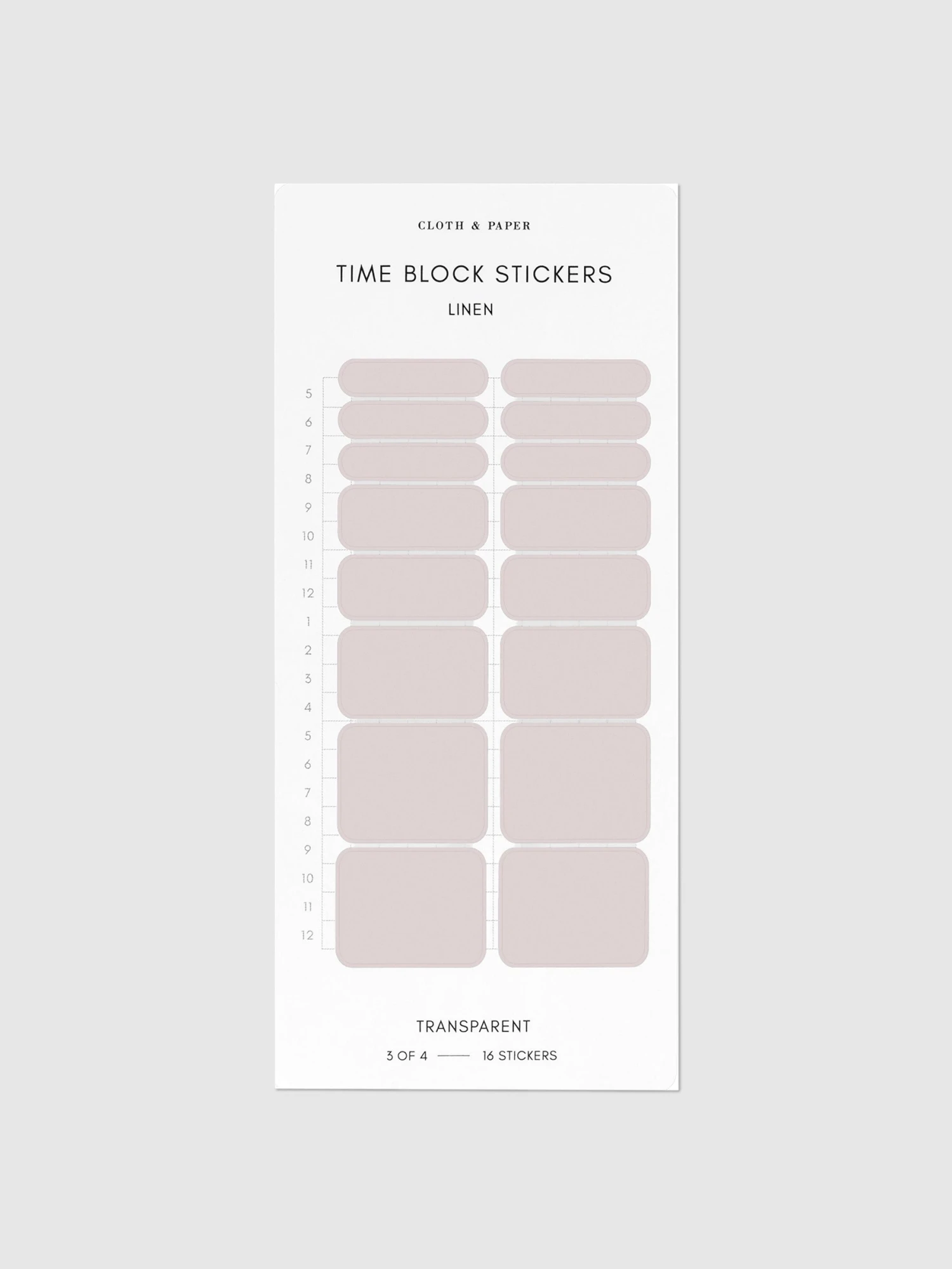 Time Block Sticker Set(Time Block Sticker Set) 9 Time Block Sticker Set(Time Block Sticker Set) - Image 9