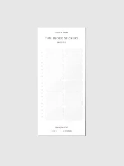 Time Block Sticker Set Vol. 5(Time Block Sticker Set Vol 5) 9 Time Block Sticker Set Vol. 5(Time Block Sticker Set Vol 5) -Cloth And Paper Shop Time Block Sticker Set Vol.5 Transparent Matte Avant Garde CP 4