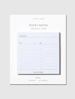 Time Block Sticky Note(Reserve Time Block Sticky Note)