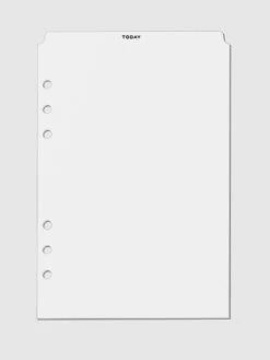 Today Tab Planner Divider | Low Profile | Matte(Today Tab Planner Divider Low Profile Matte) -Cloth And Paper Shop Today Tab Planner Divider Low Profile Matte BlackFoil A5 6ringpunch CP 1