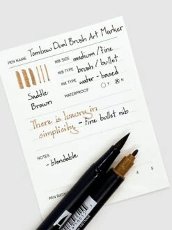 Tombow® Tombow Dual Brush Pen Art Marker(Tombow Dual Brush Art Marker) 23 Tombow® Tombow Dual Brush Pen Art Marker(Tombow Dual Brush Art Marker) -Cloth And Paper Shop Tombow Dual Brush Art Marker Saddle Brown Pen Test CP 3