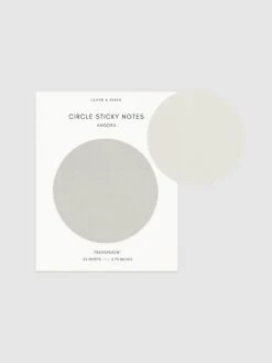 Transparent Circle Sticky Notes(Transparent Circle Sticky Notes) 25 Transparent Circle Sticky Notes(Transparent Circle Sticky Notes) -Cloth And Paper Shop Transparent Circle Sticky Notes Angora CP 2