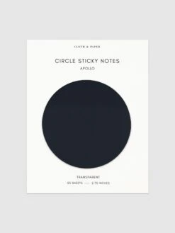 Transparent Circle Sticky Notes(Transparent Circle Sticky Notes) 26 Transparent Circle Sticky Notes(Transparent Circle Sticky Notes) -Cloth And Paper Shop Transparent Circle Sticky Notes Apollo CP 1