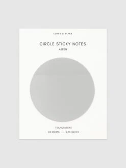 Transparent Circle Sticky Notes(Transparent Circle Sticky Notes) 28 Transparent Circle Sticky Notes(Transparent Circle Sticky Notes) -Cloth And Paper Shop Transparent Circle Sticky Notes Aspen CP 1