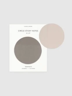 Transparent Circle Sticky Notes(Transparent Circle Sticky Notes) 31 Transparent Circle Sticky Notes(Transparent Circle Sticky Notes) -Cloth And Paper Shop Transparent Circle Sticky Notes Au Lait CP 2