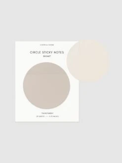 Transparent Circle Sticky Notes(Transparent Circle Sticky Notes) 33 Transparent Circle Sticky Notes(Transparent Circle Sticky Notes) -Cloth And Paper Shop Transparent Circle Sticky Notes Beignet CP 2