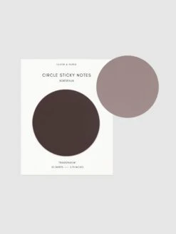 Transparent Circle Sticky Notes(Transparent Circle Sticky Notes) 35 Transparent Circle Sticky Notes(Transparent Circle Sticky Notes) -Cloth And Paper Shop Transparent Circle Sticky Notes Bordeaux CP 2