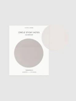 Transparent Circle Sticky Notes(Transparent Circle Sticky Notes) 37 Transparent Circle Sticky Notes(Transparent Circle Sticky Notes) -Cloth And Paper Shop Transparent Circle Sticky Notes Champagne CP 2