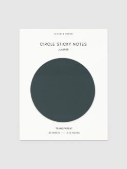 Transparent Circle Sticky Notes(Transparent Circle Sticky Notes) 22 Transparent Circle Sticky Notes(Transparent Circle Sticky Notes) -Cloth And Paper Shop Transparent Circle Sticky Notes Juniper CP 1