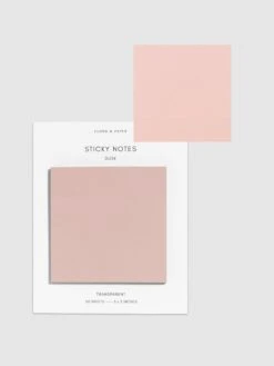 Transparent Sticky Notes(Square Transparent Sticky Notes) -Cloth And Paper Shop Transparent Sticky Notes Dusk In Use CP 1