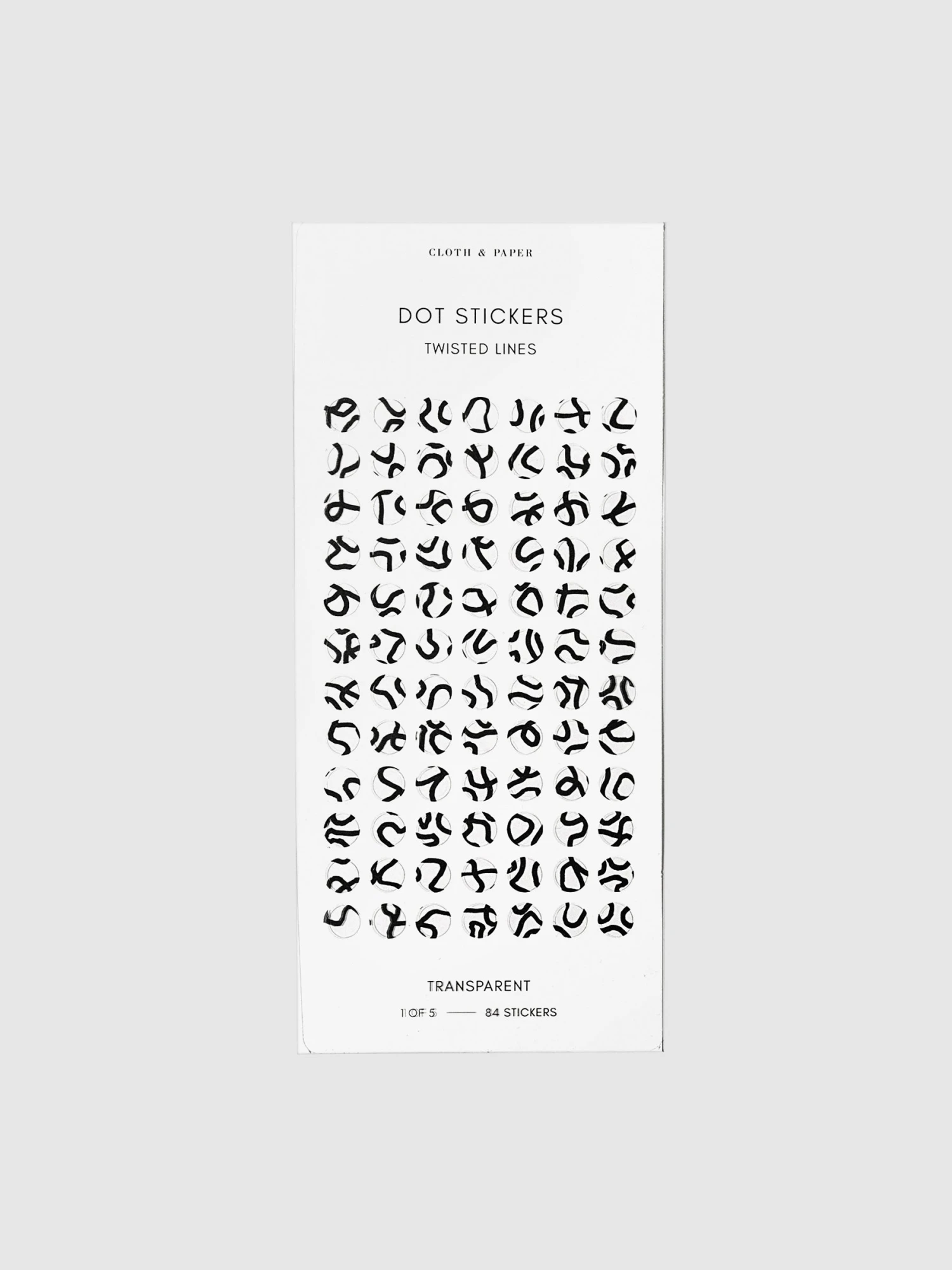 Twisted Lines Dot Sticker Set | Transparent(Twisted Lines Dot Sticker Set) 1 Twisted Lines Dot Sticker Set | Transparent(Twisted Lines Dot Sticker Set)