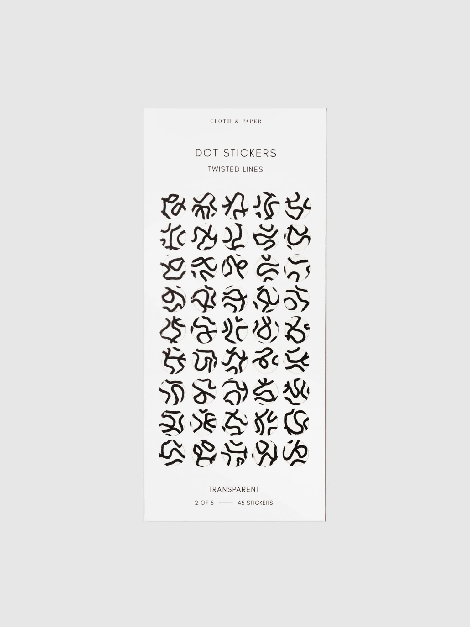 Twisted Lines Dot Sticker Set | Transparent(Twisted Lines Dot Sticker Set) 3 Twisted Lines Dot Sticker Set | Transparent(Twisted Lines Dot Sticker Set) - Image 3